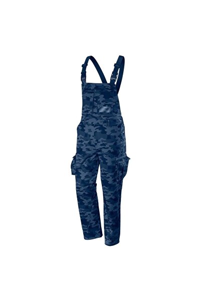 JollyMag Pantaloni de lucru cu pieptar, salopeta, model Camo Navy, marimea XX...