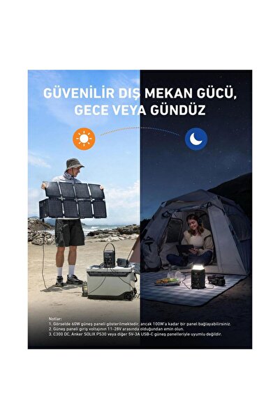 Anker SOLIX C300X DC 288Wh I 300W Taşınabilir Güç Kaynağı