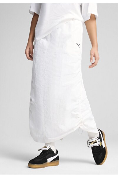 Puma WARDROBE ESS ΥΦΑΝΤΗ ΜΑΞΙ ΦΟΥΣΤΑ ΛΕΥΚΗ S