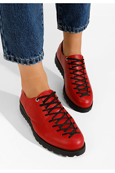 B T Shoes Modeva women's red casual shoes