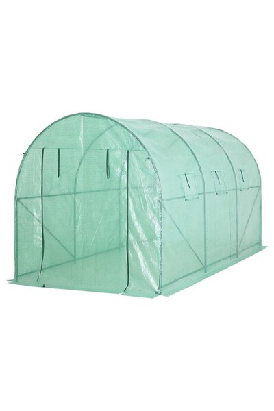 Strend Pro Sera de gradina, tip tunel, 6 ferestre, cadru metalic, 2x3.5x2 cm, Strend Pro