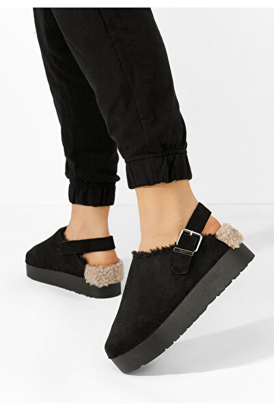 B T Shoes Černé dámské domácí pantofle Beverlice