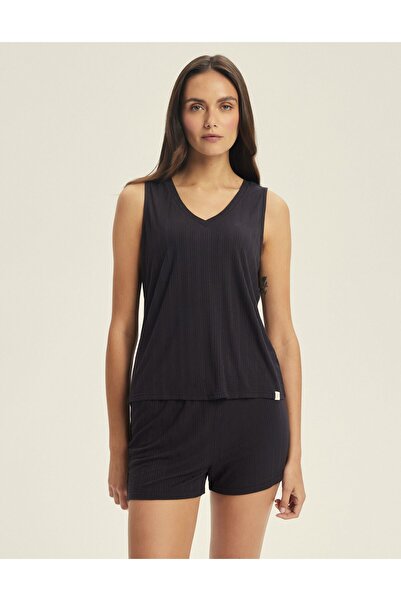 ESOTIQ Women's Pajama Set 2-Piece Cami Top & Shorts Ribbed Viscose & Elastane | Jenius 3