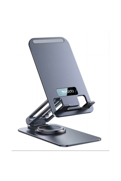 Yesido C184 Aluminum Alloy Foldable Phone Holder with 360 Degree Rotation for Tables