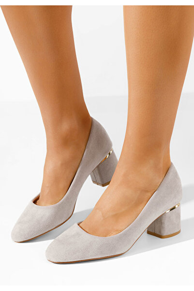 B T Shoes Γοβες Cabrilia γκρι