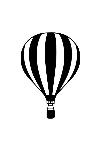 OEM Decor perete Balon Gonflabil HH686 din lemn - 37 L x 54 H (cm)