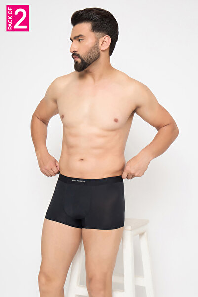 John players Pack of 2 John Players Modern Bonded Trunks in Black