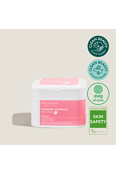 Mary & May Set of 30 Mary & May Hyaluronic Panthenol Wipe Masks - Intensive Hydration and Skin Regeneration