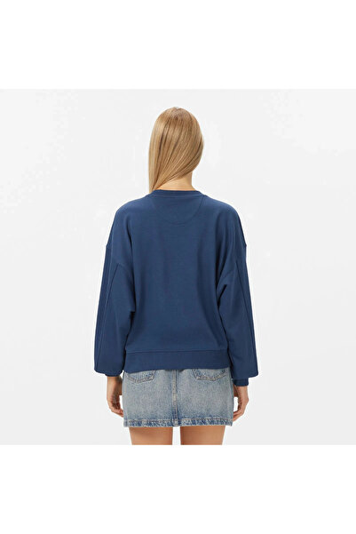Guess Hotfix Kadın Mavi Sweatshirt W5YQ07KB681-G7J6