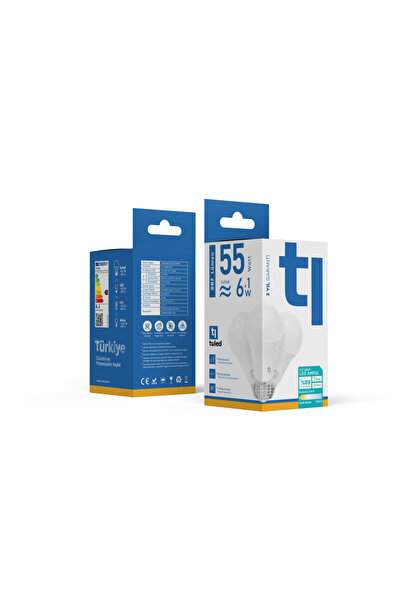 Tuled Redeem A60A E27 LED Ampul, Titreşimsiz, Göz Konforu, 687 Lümen, Sıcak Beyaz, 2700 Kelvin