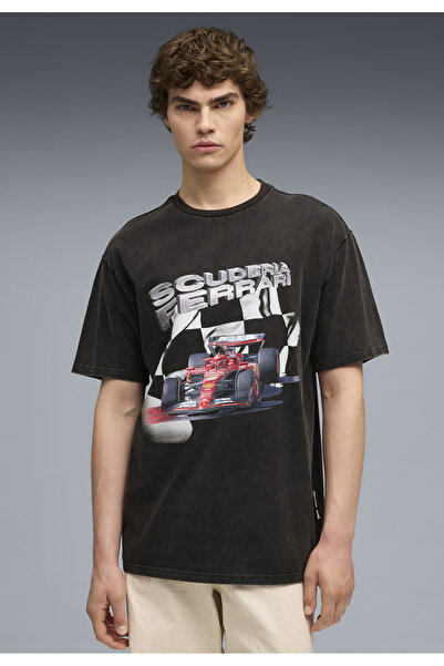 Puma Ανδρικό μπλουζάκι Scuderia Ferrari Sportswear με γραφικά