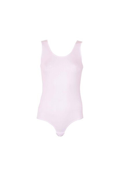 Belinay Women'S, Wide Straps, White Snap-Back Bodysuit