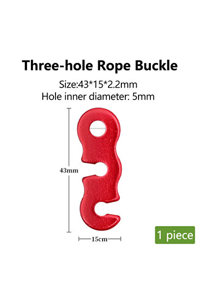 Choice Red 1 piece 10pcs/1pcs Adjustable Camping Tent Cord Rope Buckle S Type...