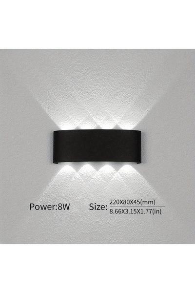 Choice 8W AC85-265V White Light 8W LED Wall Light High Brightness Waterproof IP66 for Indoor Outdoor Corrid