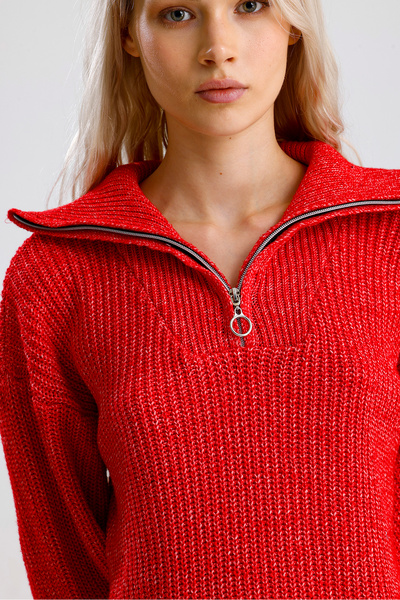 ÇILDIR ÖRME Zippered Sweater