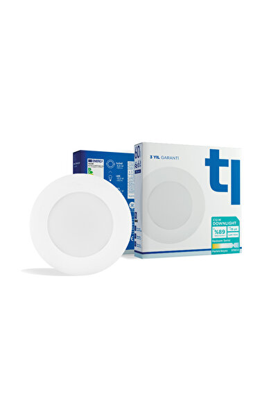 Tuled Redeem C12W Downlight, Titreşimsiz, Göz Konforu, 790 Lümen, Parlak Beya...