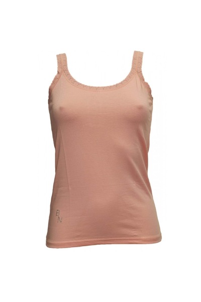 Belinay Women'S, Lace Straps, Skin-Colored Tank Top