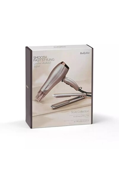 BABYLİSS Golden Bundle Hair Dryer+Straightener, Dryer 2300W