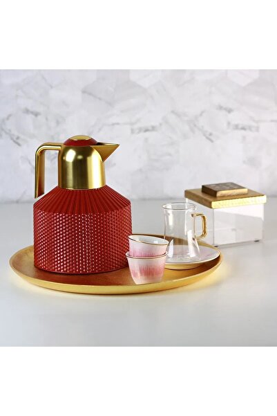 rexa ترمس ليندا 1 لتر ذهبي أحمر