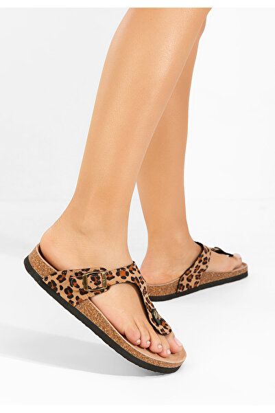 B T Shoes Leopardí pantofle dámské Rosanhi V2