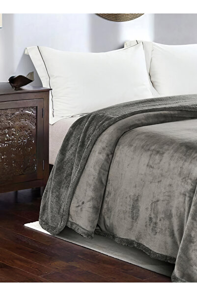 Generic Velvet Fur Blanket 200X220 CM Reversible Throw Bed Blanket for Relaxing and Sleeping