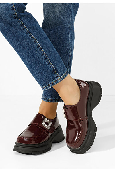 B T Shoes Nerissa platform casual shoes in dark green