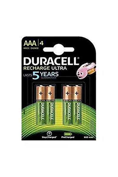 Duracell بطاريات قابلة للشحن AAA، عبوة من 4 قطع