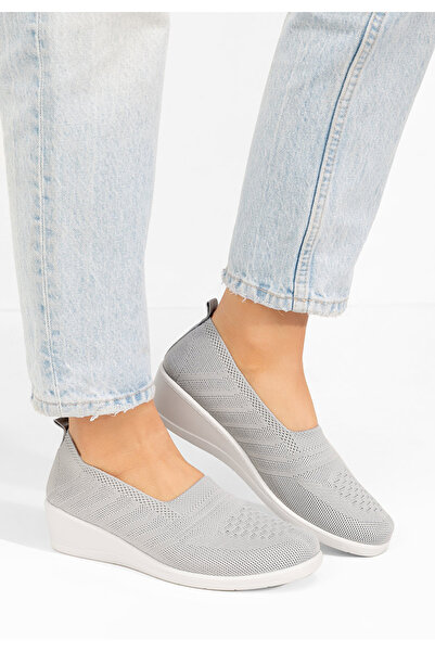 B T Shoes Pantofi casual dama Yadira gri