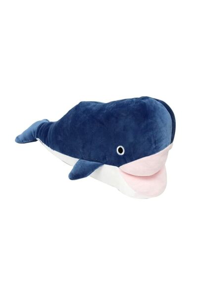 Generic DAISO Eng Hug Pillow -Sea Life Navy