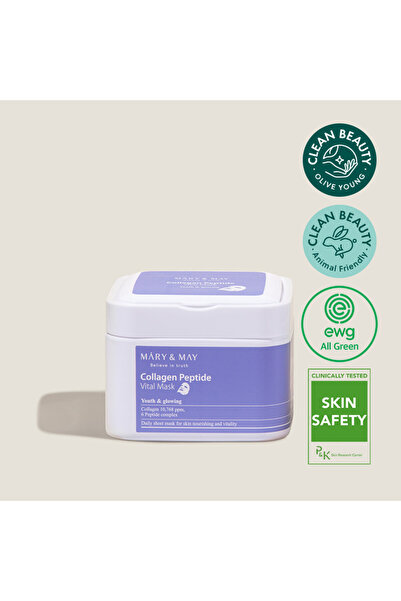 Mary & May Set of 30 Mary & May Collagen Peptide Vital Tissue Masks - Firmness and Skin Revitalization