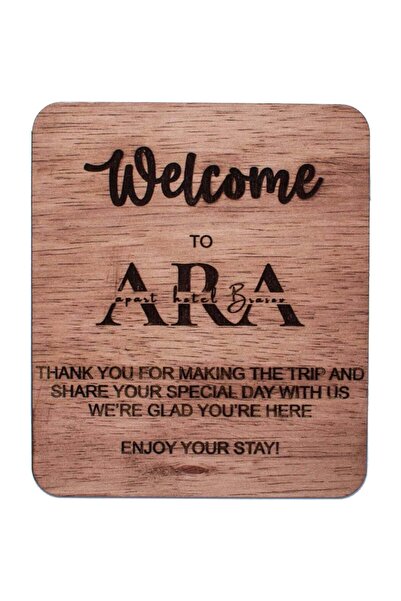 OEM Decor Rama Foto HH1571 Primire Intrare Welcome din lemn Personalizata - 4...