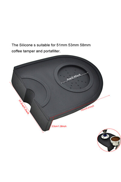 Choice1 1Pc Silicone Mat Espresso Coffee Tamper Mat Silicon Corner Mat(no cof...