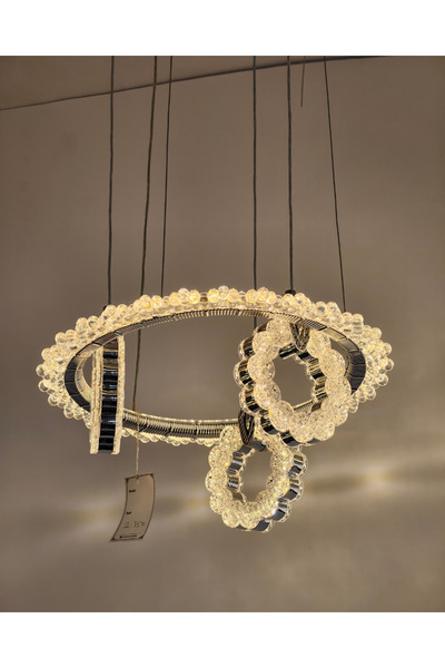 Universal Led Yüksek Kalite Avize 3lü Daire Sarkıt Çift Renk