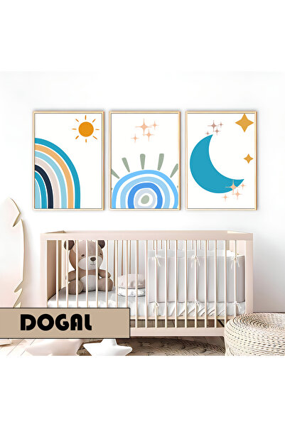 Harika bir ev Dečija soba Dnevna soba - Minimalistički Moderni Boemski PLAVA ...