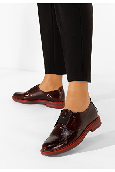 B T Shoes Дамски ежедневни обувки, тъмнокафява кожа, Losa