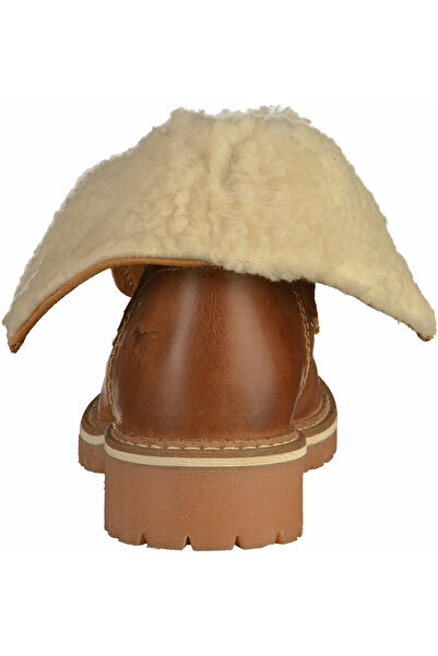 Mustang Schnür-Stiefeletten für Damen v hnědé barvě