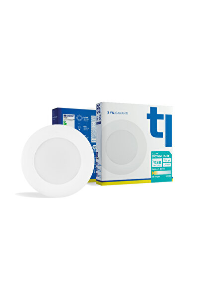 Tuled Redeem C12W Downlight, Titreşimsiz, Göz Konforu, 747 Lümen, Ilık Beyaz,...