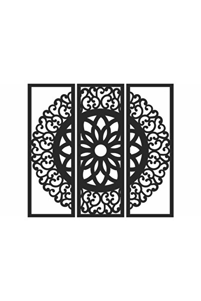 OEM Decor perete Personalizabil 3 Parti Mandala HHH529 din lemn - 60 L x 58 H...