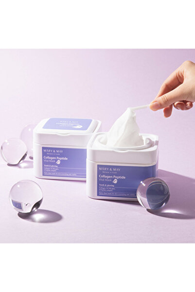 Mary & May Set of 30 Mary & May Collagen Peptide Vital Tissue Masks - Firmness and Skin Revitalization