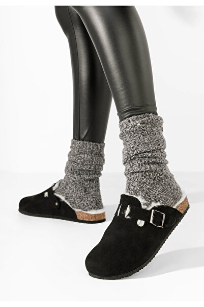 B T Shoes Černé pantofle dámské Jasha