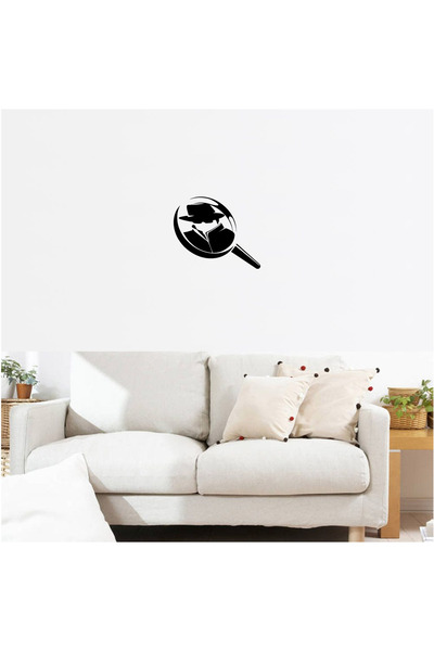 OEM Decor perete Detectiv in Lupa HH731 din lemn - 20 L x 36 H (cm)