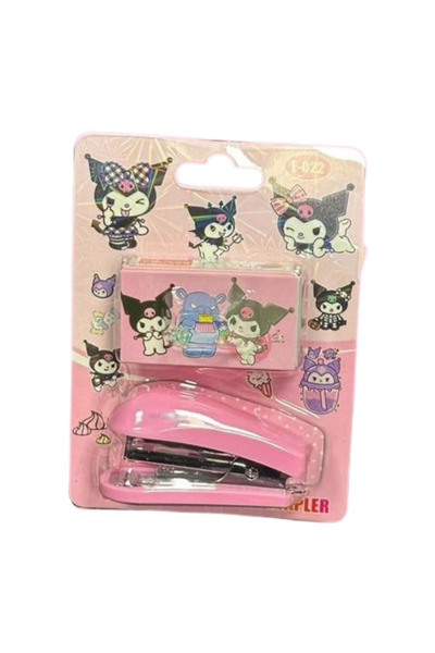 Dörtel Tedarik مجموعة دباسة صغيرة من سانريو كورومي، عبوة من قطعتين، لون وردي