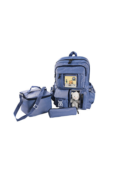 Bagacar Korean Style Teddy Bear School and Daily Use 3-Piece Bag Set