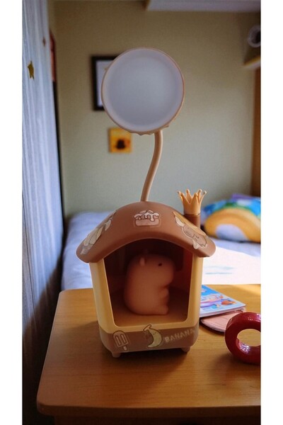 FAMEMUS ACCESSORY Capybara Masa Üzeri Gece Lambası boyut 25 cm