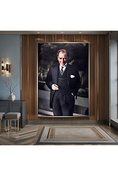 EMYA HOME Εκτύπωση σε καμβά με μεταλλικό πλαίσιο Mustafa Kemal Atatürk