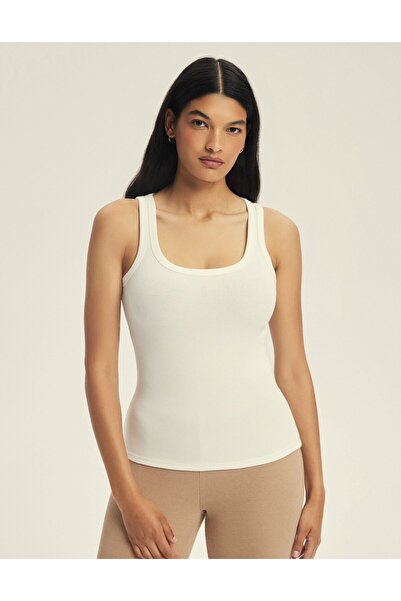 ESOTIQ Women's Camsiole Top Sleeveless Undershirt Ribbed Tank Top Cotton & Viscose | Jody