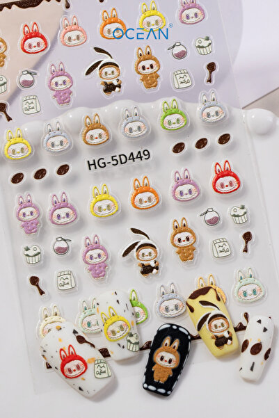 Ocean Tırnak Sticker Protez Tırnak Kalıcı Oje Süsleme, Nail Art Sticker