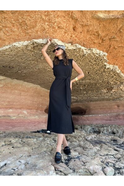 MODA Φόρεμα Pamela Belted με βαμβακερή επένδυση