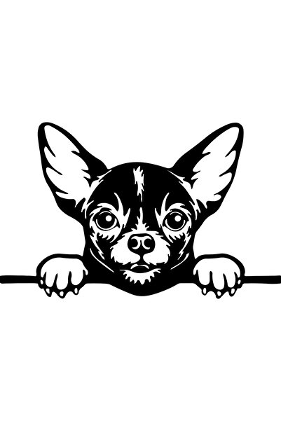 OEM Decor perete Caine HH800 din lemn - 41 L x 26 H (cm)