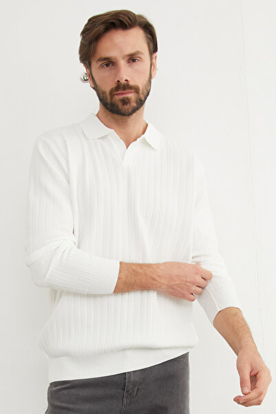 Fulla Moda Basic Polo Yaka Triko Kazak